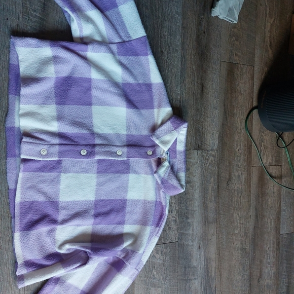 Purple checkered crop sweater - Picture 2 of 3
